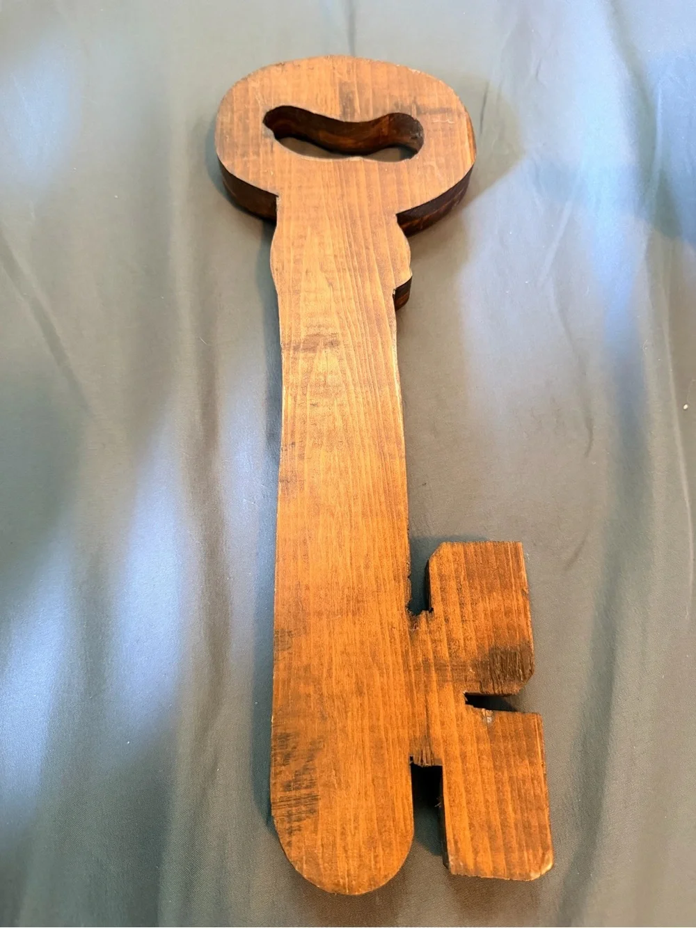 Rustic Wooden Key Wall Hook - Brown